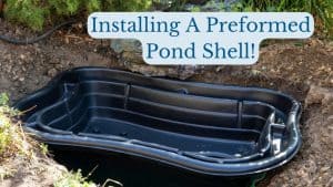 preformed pond shell installation